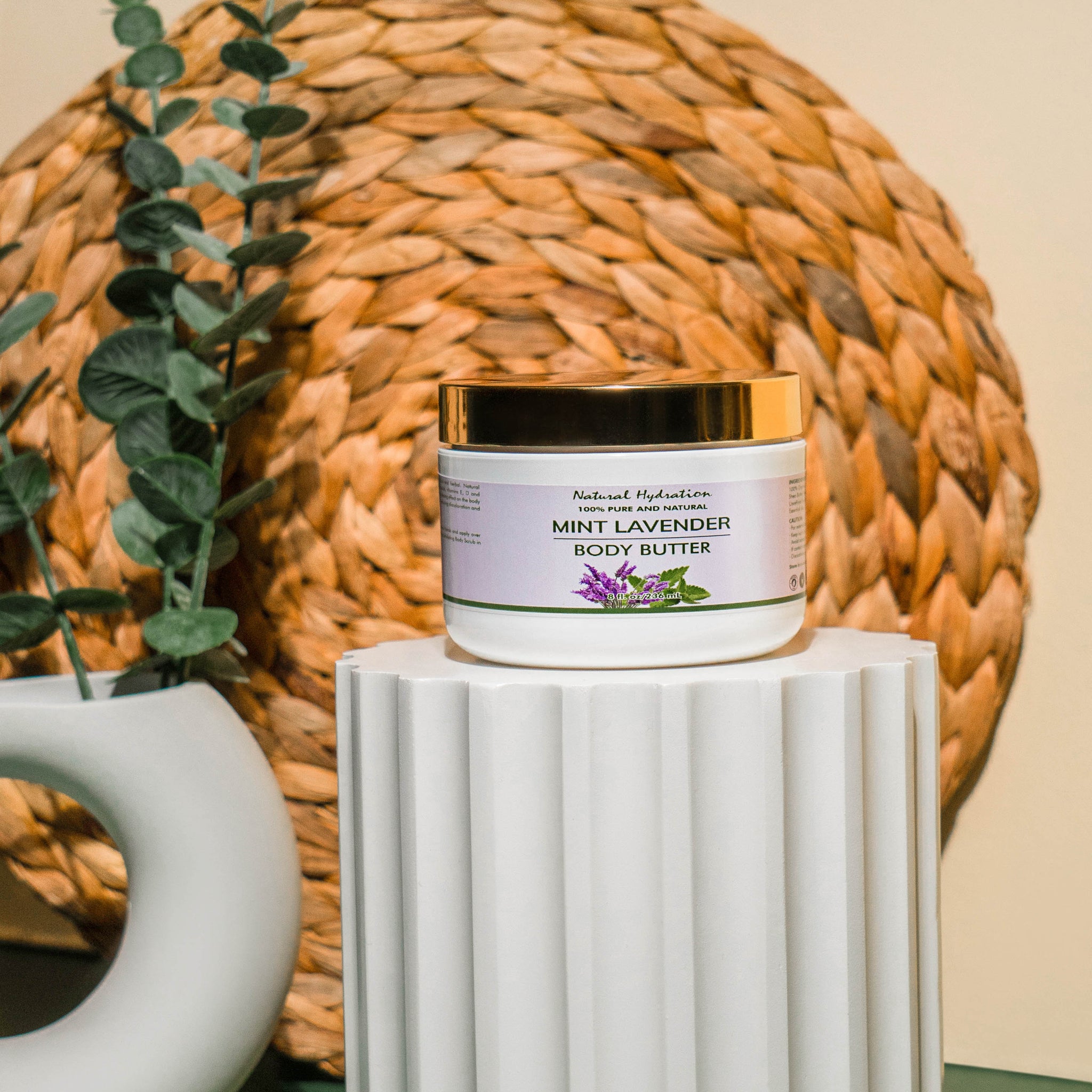 Natural Hydration Mint Lavender Body Butter - Natural Hydration Skincare