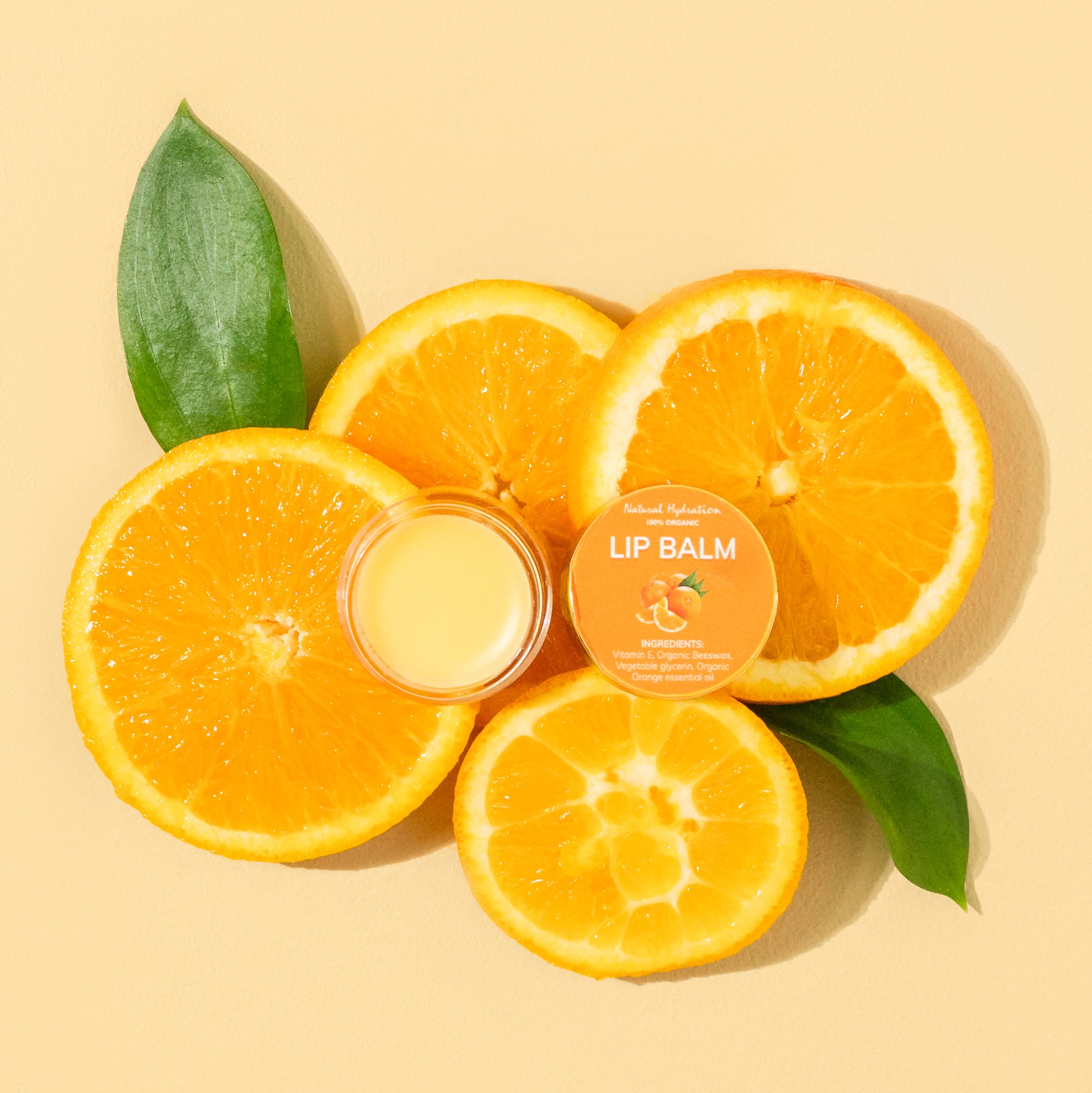 Natural Hydration Orange Lip Balm - Natural Hydration Skincare