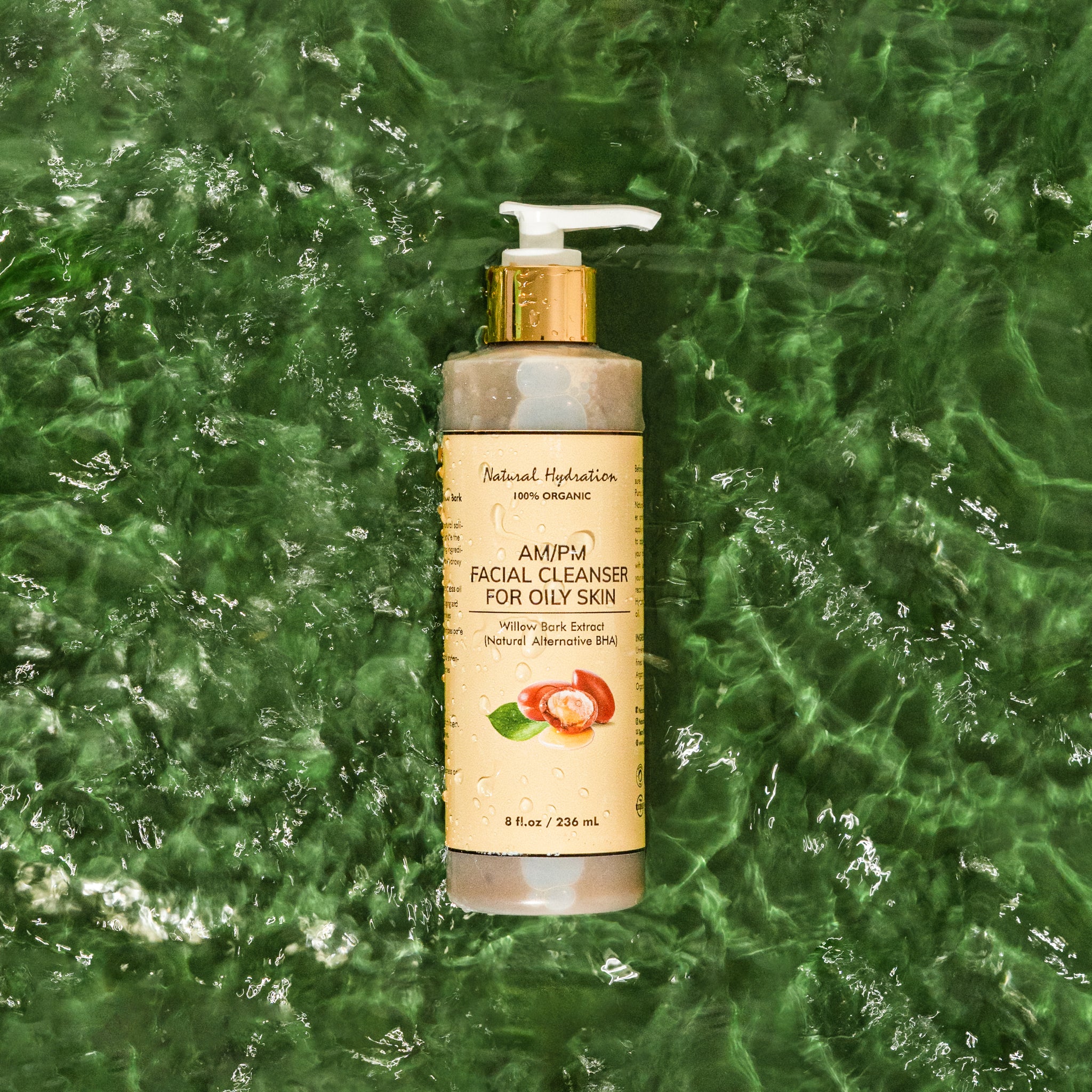 Facial Cleanser For Oily Skin w/ Black Soap and Argan Oil | Natural Hydration Skincare