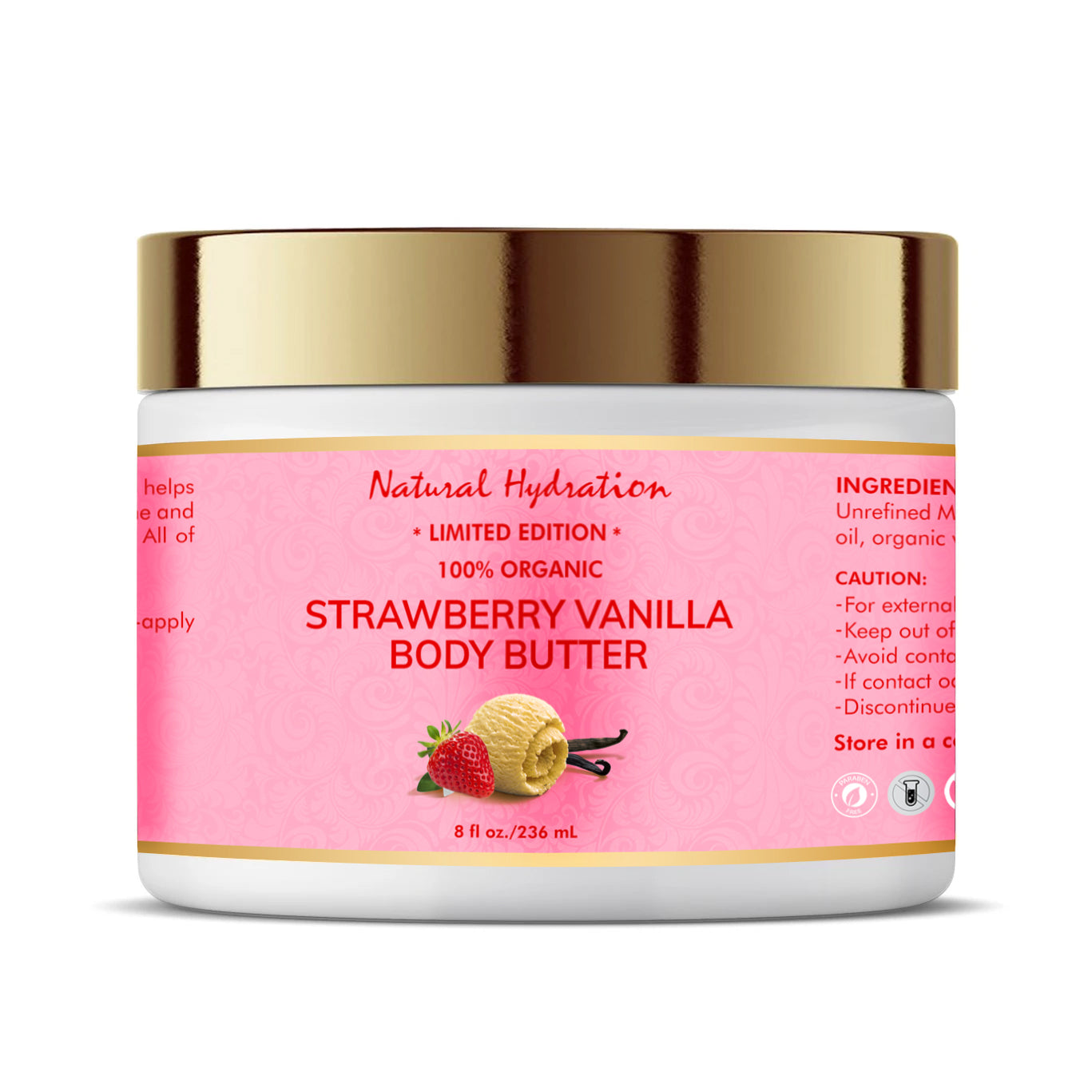 *Limited Edition* Strawberry Vanilla Body Butter | Natural Hydration Skincare
